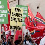 Protesta en Roma, foto de Filctem-Cgil