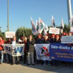 Manifestation devant le site de Crown de Kartepe, Izmit en Turquie le 21 octobre