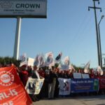 Manifestation devant le site de Crown de Kartepe, Izmit en Turquie le 21 octobre
