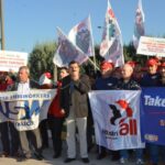 Manifestation devant le site de Crown de Kartepe, Izmit en Turquie le 21 octobre