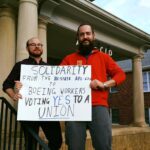 "AFL-CIO de North Carolina demuestra solidaridad con los trabajadores y trabajadoras de Boeing que votarán en favor de tener un sindicato" Photo: Boeing Workers