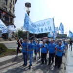 Manifestación de trabajadores/as de FIAT y sus simpatizantes. Foto: SSMS