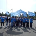 Manifestación de trabajadores/as de FIAT y sus simpatizantes. Foto: SSMS