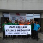 Acción de solidaridad de los trabajadores del metal afiliados a la IndustriALL