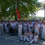 Trabajadores/as de FIAT en huelga. Foto: GS IER Nezavisnost