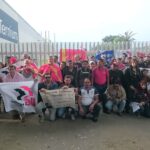 The Tenaris Ternium World Works Council in front of Ternium's plant in Guatemala.