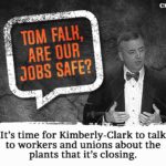 Kimberly-Clark CEO Tom Falk announced that 5,500 jobs would be cut globally
