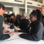 Al final, Shell llamó a la gente a escuchar lo que decían los sindicalistas sobre violaciones de los derechos de los trabajadores/as.