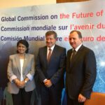 Ameenah Gurib-Fakim, Guy Ryder y Stefan Löfven
