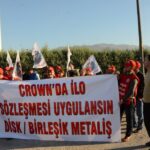 Manifestation devant le site de Crown de Kartepe, Izmit en Turquie le 21 octobre