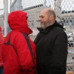 USW local 9700 members locked out of their workplace. Photo: USW