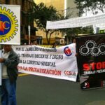 Colombian unions demonstrate for WDDW