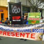 Colombian unions demonstrate for WDDW