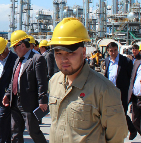 Zhanaydar Ahmetov, presidente de la sección local del afiliado a la IndustriALL el Sindicato de Minería y Metalurgia de Kirguistán (MMTUK) en Zhongda, empresa petrolera de propiedad china que opera en Kirguistán.