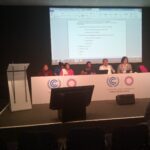 The widows of the murdered Asháninka leaders at the UN climate change conference in Peru.