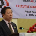 Sat Samoth, Under-Secretary of State at the Cambodian Ministry of Labour and Vocational Training addressed IndustriALL's Executive Committee 