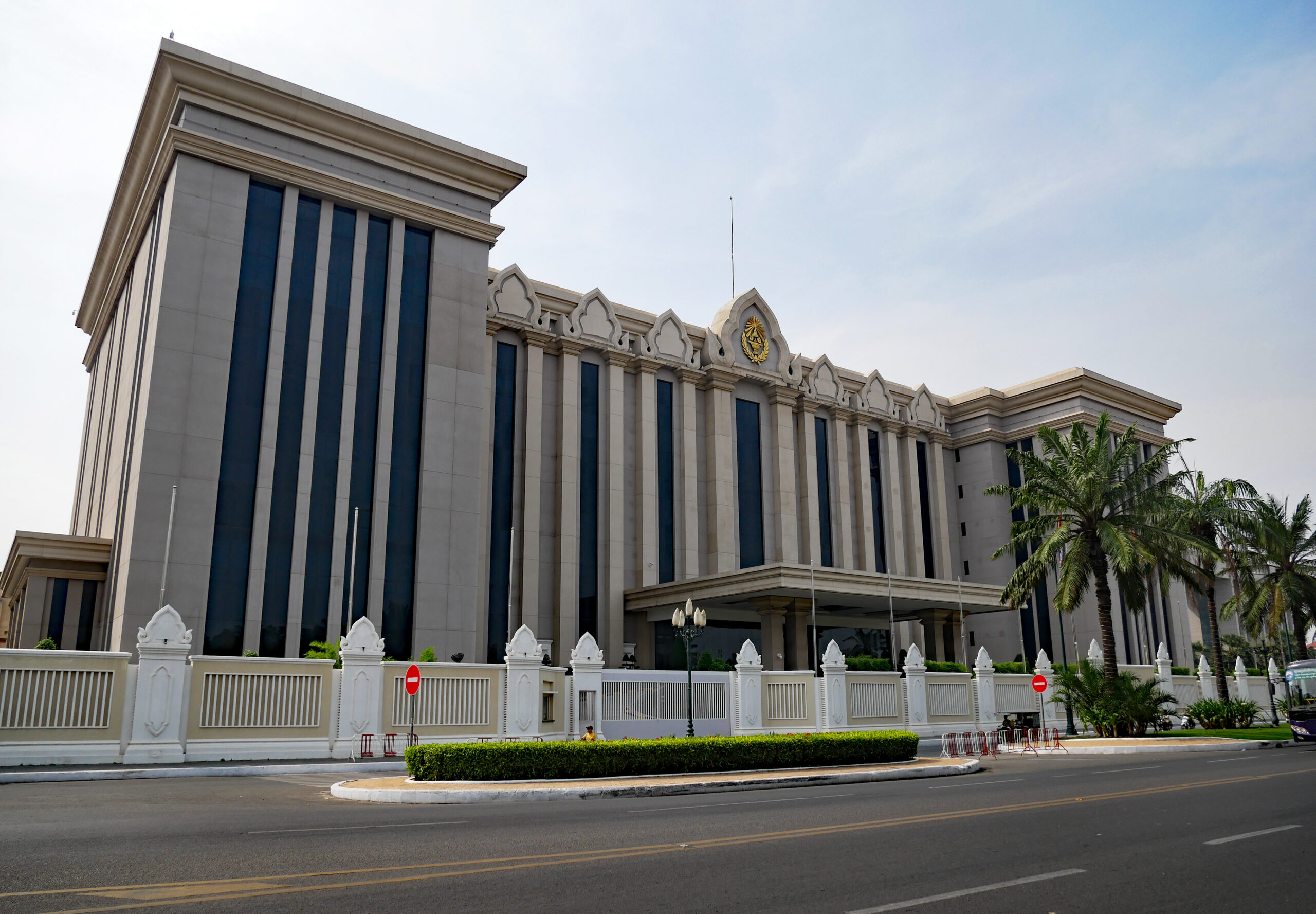 Phnom Penh, Cambodia. 27-12-2018. Cambodian Prime Minister’s office. Known as “Cambodian Peace Palace”, in Phnom Penh city centre. Dale Warren, Shutterstock