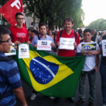 La movilización en Uruguay, en apoyo a Dilma Rousseff y al ex-presidente Luiz Inácio Lula da Silva 