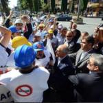 La marche contre la privatisation