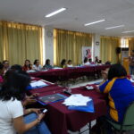 Mujeres dirigentes sindicales se reúnen en Filipinas.