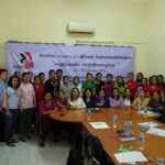 Reunión de mujeres sindicalistas de Camboya en Phnom Penh.