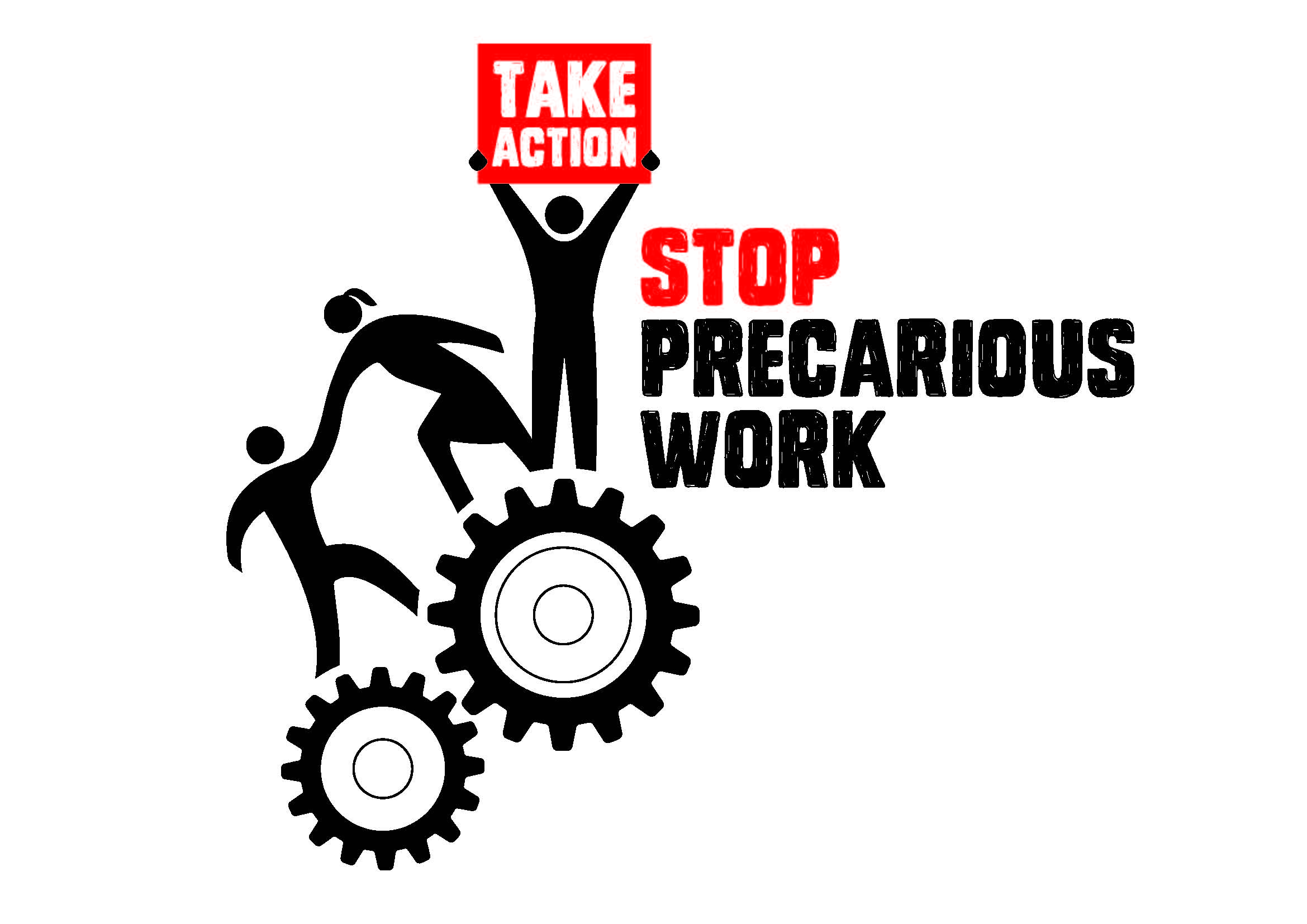 Новый логотип IndustriALL – Примем меры, чтобы остановить нестандартную занятость