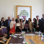 La mission syndicale internationale rencontre le groupe parlementaire du HDP à Ankara, en Turquie.