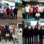 Trabajadores de la electricidad en huelga en Marruecos.
