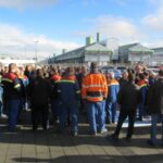 Iceland Rio Tinto workers mark global action day