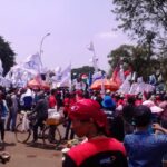 Protestors are demanding a new minimum wage for 2016 and improved labour laws. 