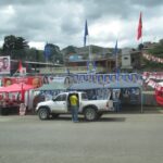 Election bunting in Honduras.