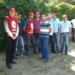 DİSK/Tektsil members demonstrate at Hyosung