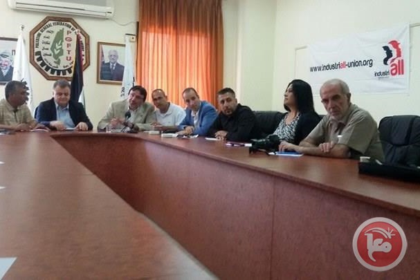 Conférence de presse à Naplouse, en Palestine