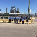 Protest action against layoffs announced by Whirlpool in Italy