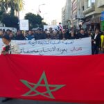 Image d’archive d’une manifestation à la raffinerie Samir 