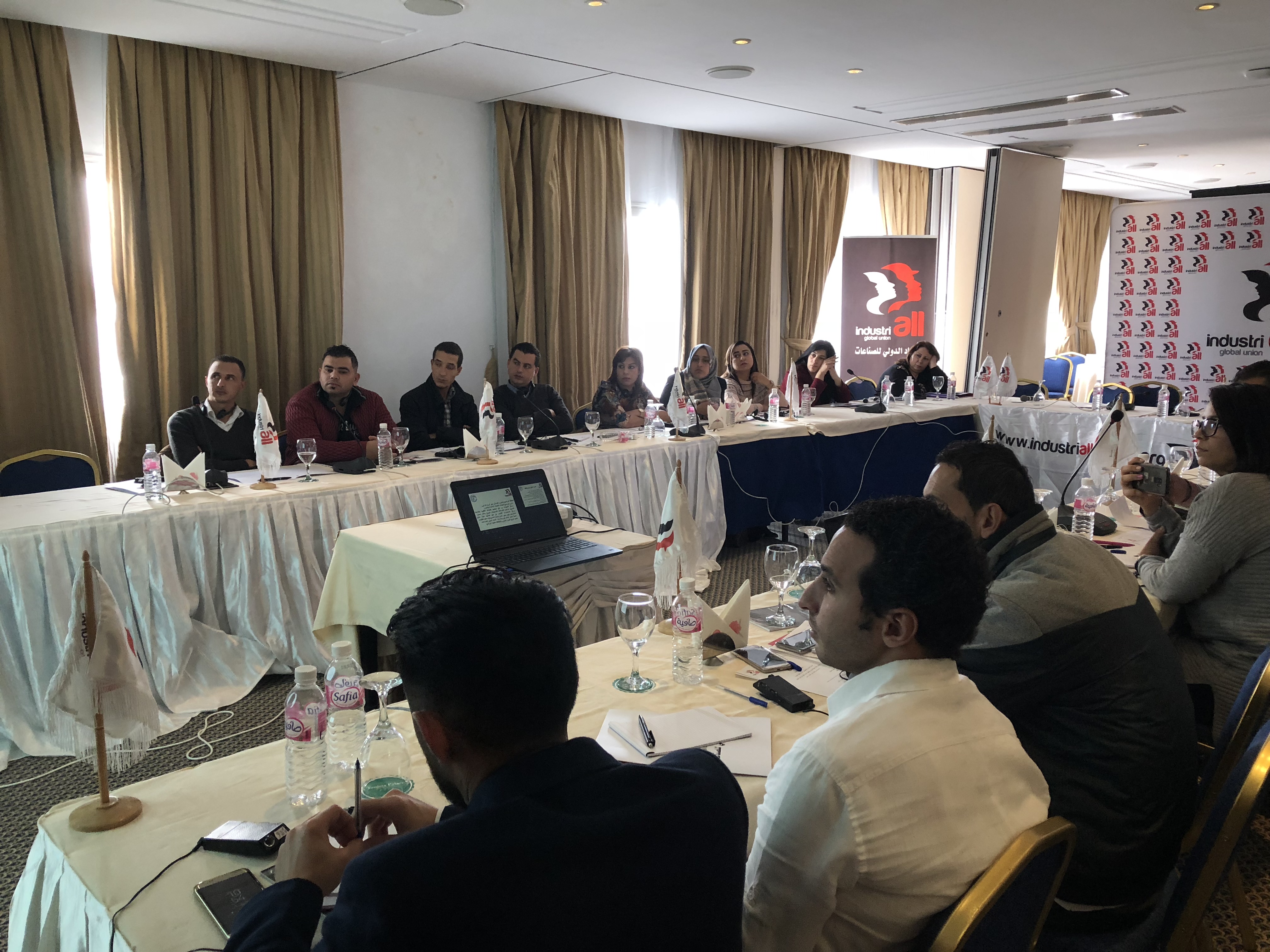 Participants at the IndustriALL workshop in Hanoi in March.