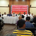 Les centrales syndicales annoncent la grève générale à une conférence de presse conjointe à Delhi