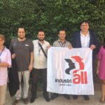 Dirigentes sindicales argelinos con el Secretario General Adjunto de IndustriALL, Kemal Özkan (2o a la derecha) y la Directora del Sector de la Energía, Diana Junquera Curiel (a la derecha).