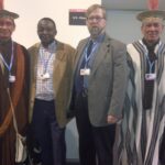 Brian Kholer, second from right, with Asháninka community leaders in Peru.