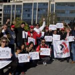 Les représentants d'IndustriALL et de l'IBB à Genève. 