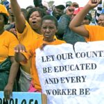 Living wage protest in Lesotho