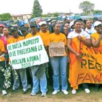 Living wage protest in Lesotho