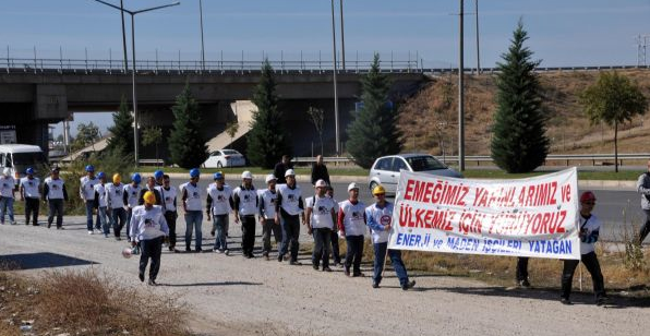 La marche contre la privatisation