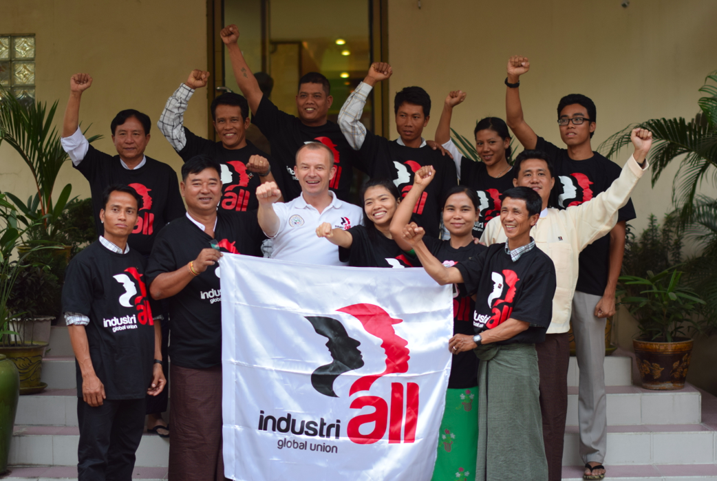 Afiliados a la IndustriALL en Myanmar.