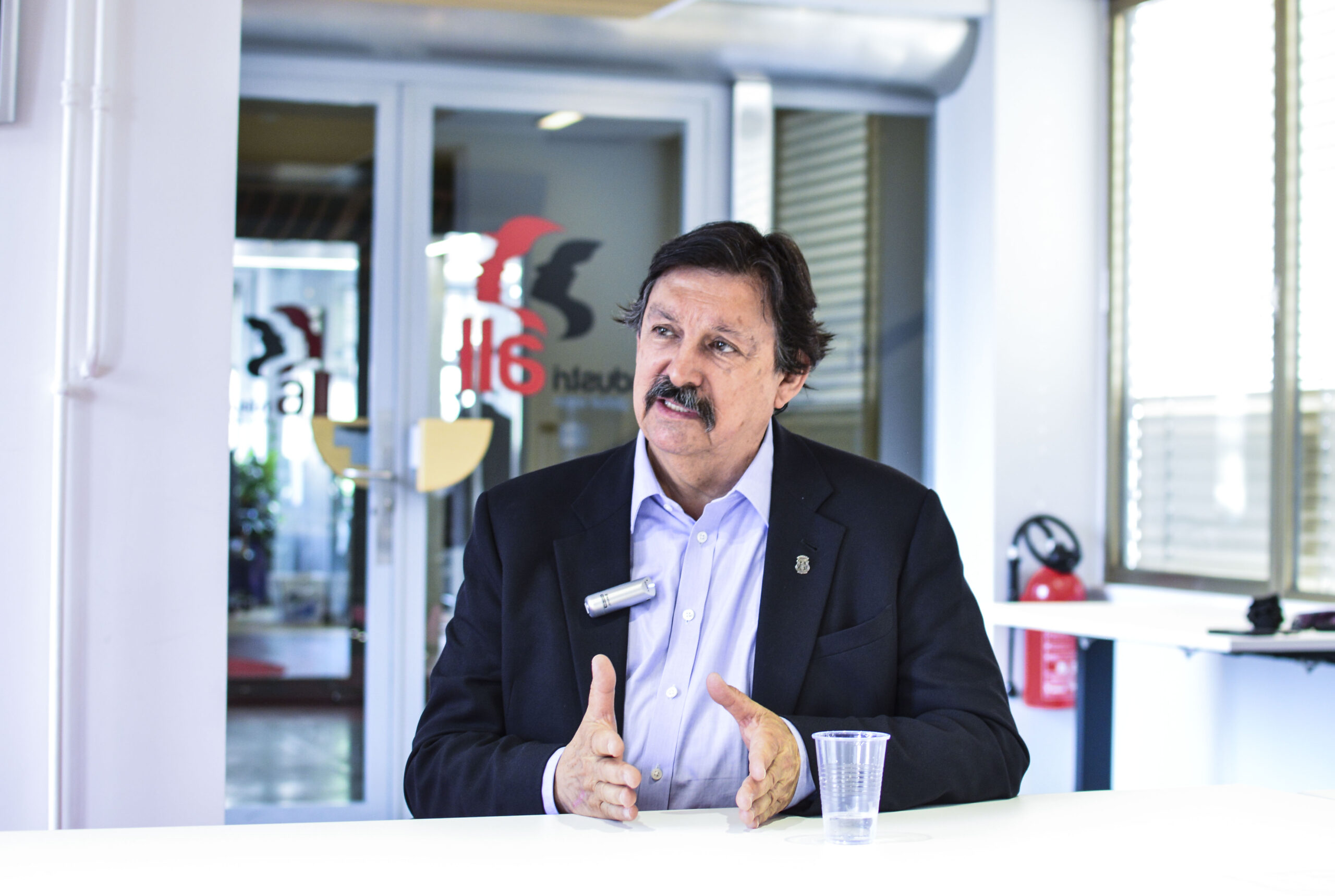 Napoleon Gomez au siège d’IndustriALL à Genève, en Suisse, le 8 juin. 