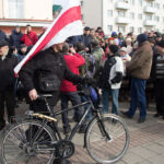 Protesta en Orsha, el 12 de marzo