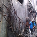 The bars blocking exit through the windows (Photo: Kentex fire fact-finding mission)