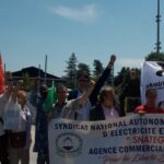 13 de junio de 2017: Frente a las Naciones Unidas en Ginebra, sindicatos argelinos protestan contra la represión gubernamental.
