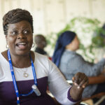 Rose Omamo at the Palais de Nations - IndustriALL