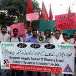 NTUF demanding immediate reinstatement of sacked Schneider Electric workers
